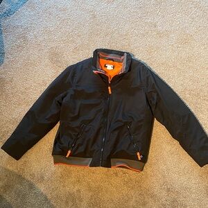Carbon 2 Cobalt Jacket Bomber Nylon Full Zip Fleece Lined Black Mens Large